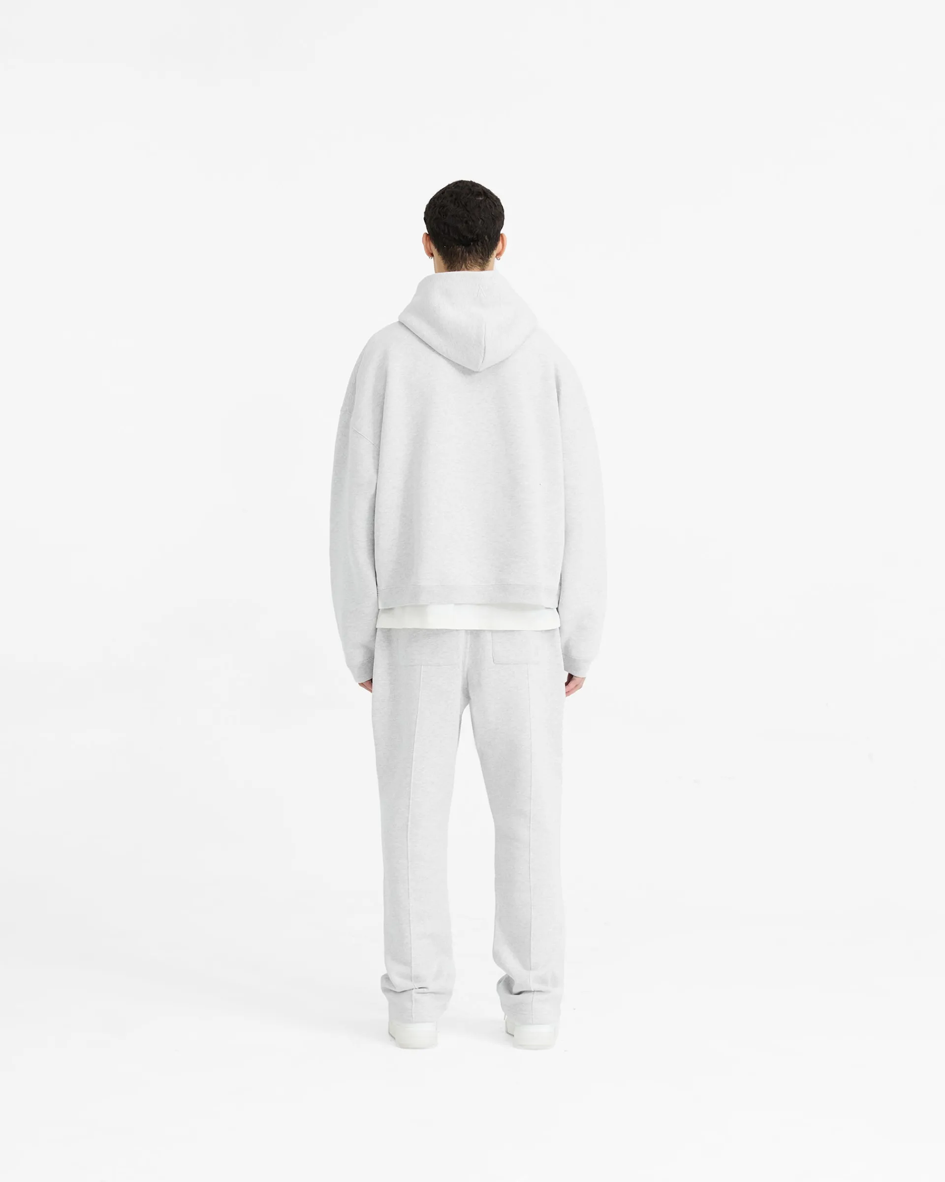 Represent Initial Boxy Hoodie - Ice Grey Marl> Hoodies