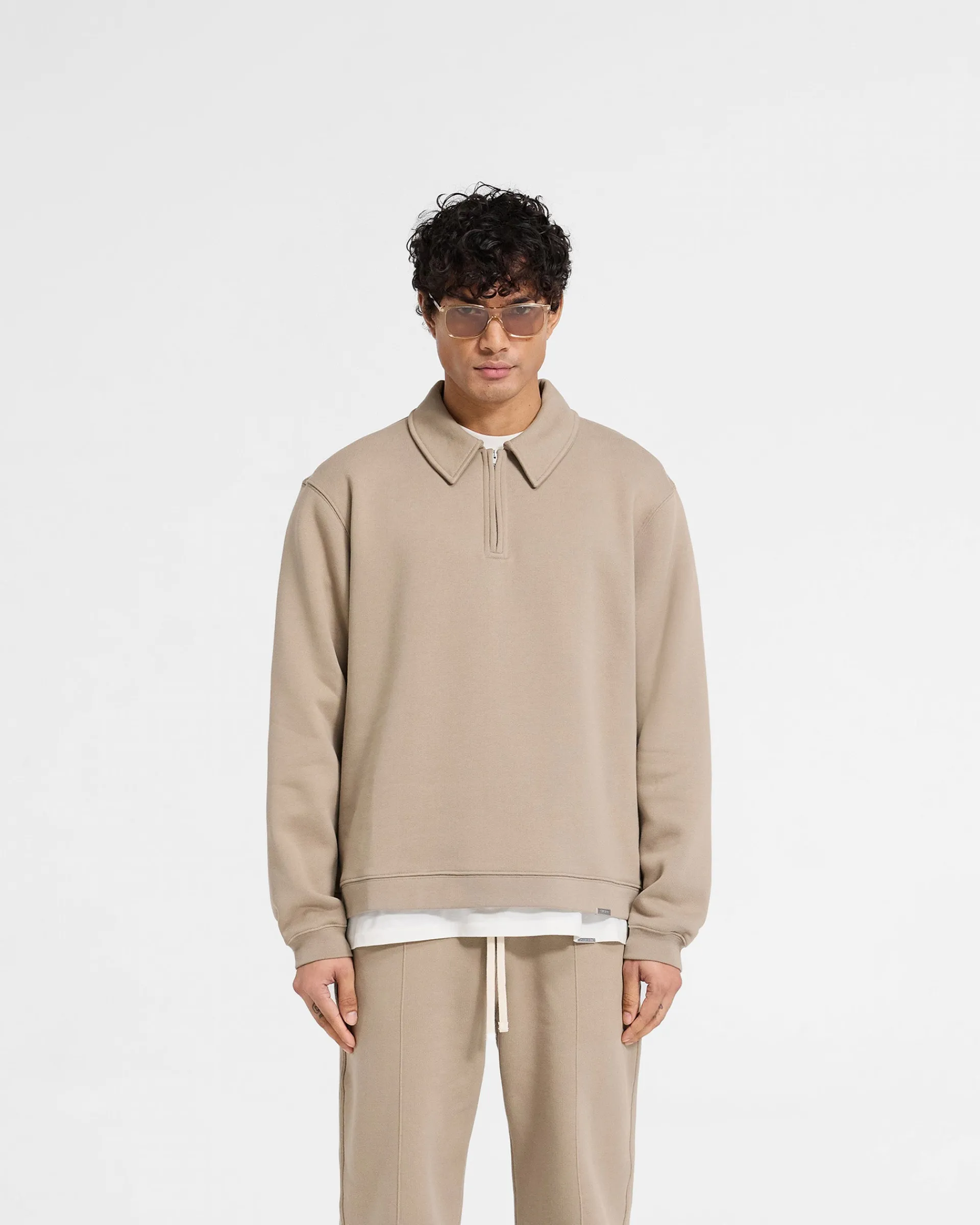 Represent Initial Boxy Quarter Zip -> Sweaters