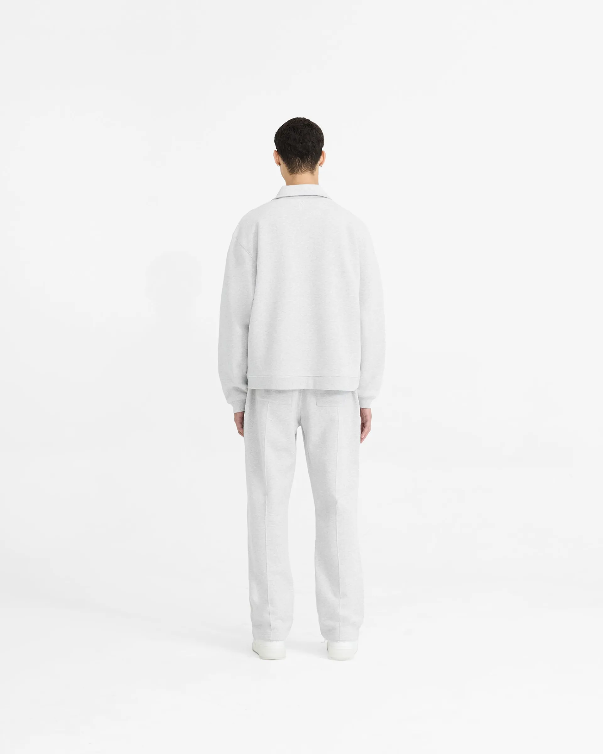 Represent Initial Boxy Quarter Zip - Ice Grey Marl> Sweaters