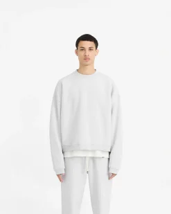 Represent Initial Boxy Sweater - Ice Grey Marl><noscript><img width=