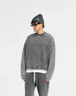 Represent Initial Boxy Sweater - Vintage Grey> Sweaters