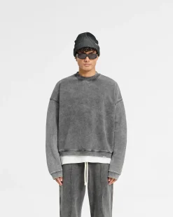 Represent Initial Boxy Sweater - Vintage Grey><noscript><img width=