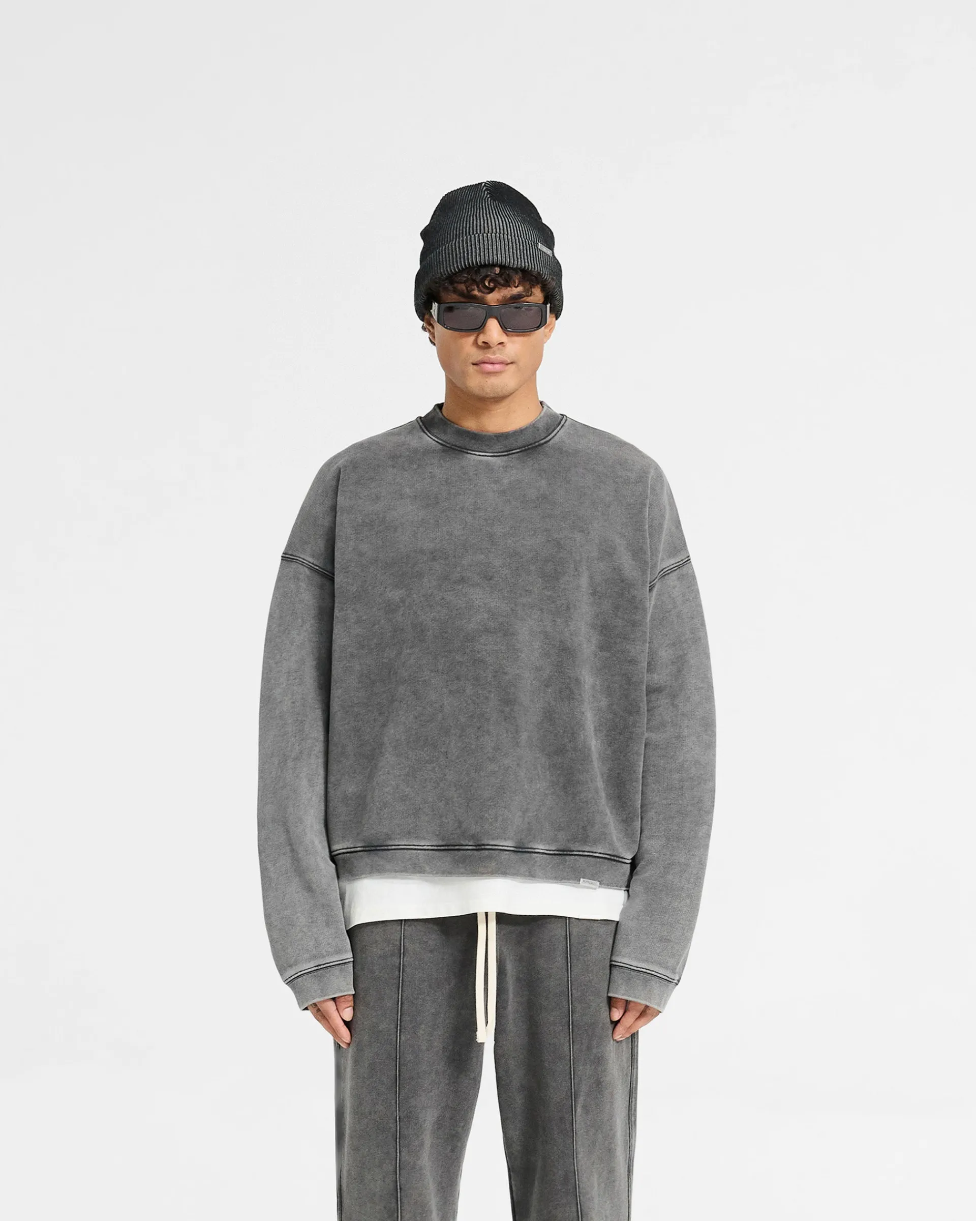 Represent Initial Boxy Sweater - Vintage Grey> Sweaters
