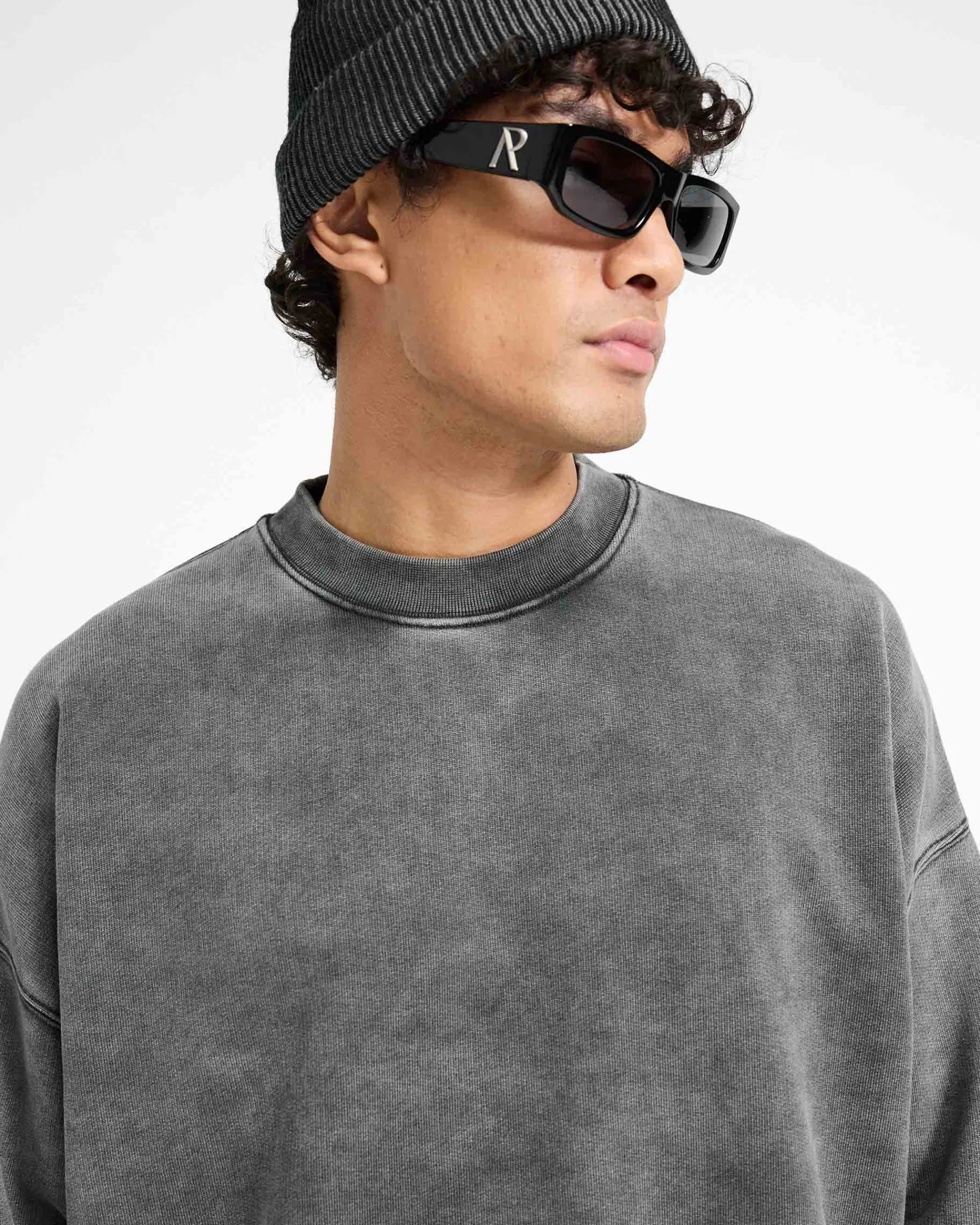 Represent Initial Boxy Sweater - Vintage Grey> Sweaters