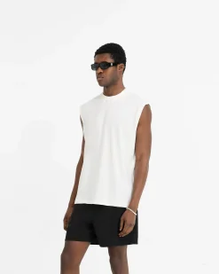 Represent Initial Boxy Tank - Flat White> T-Shirts