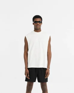 Represent Initial Boxy Tank - Flat White><noscript><img width=