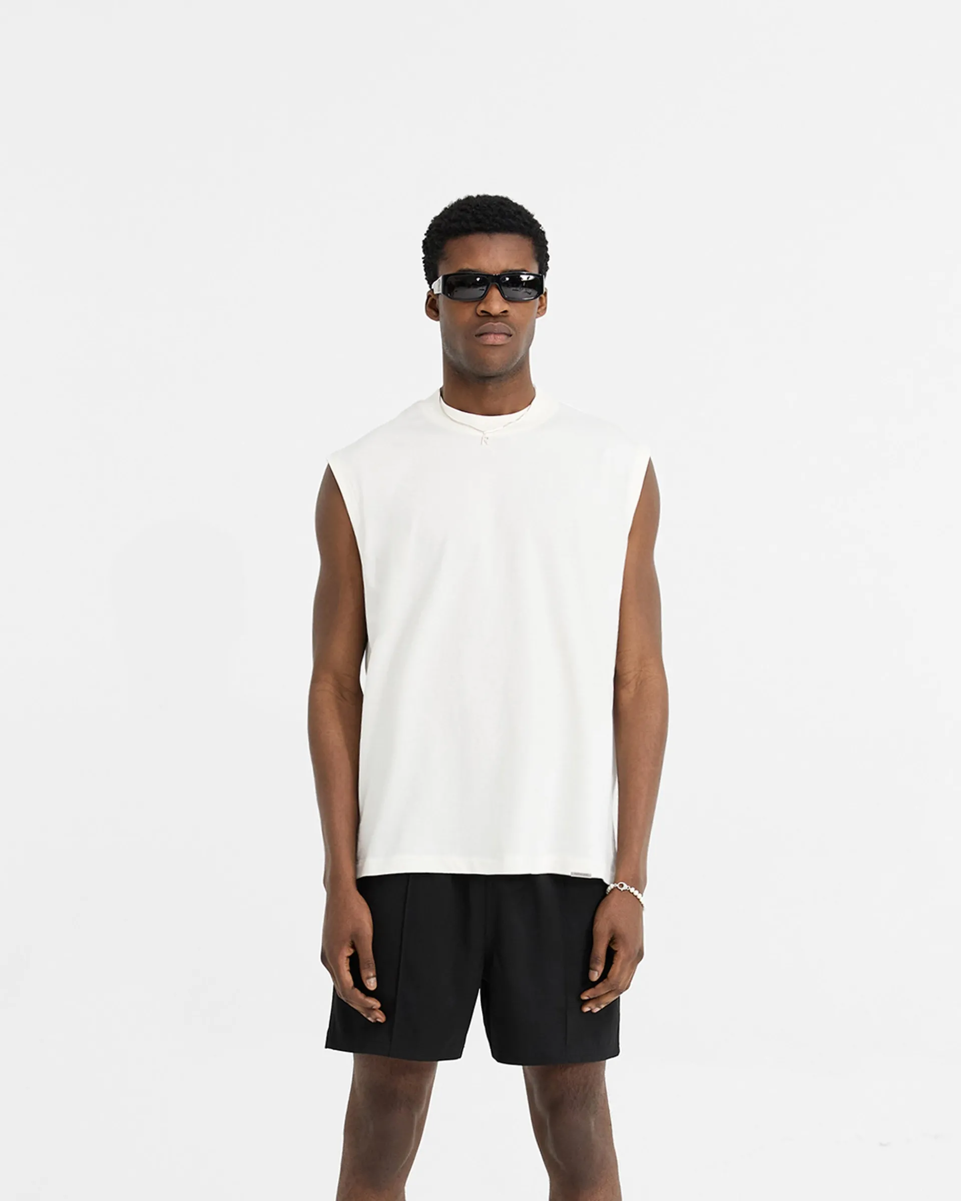 Represent Initial Boxy Tank - Flat White> T-Shirts