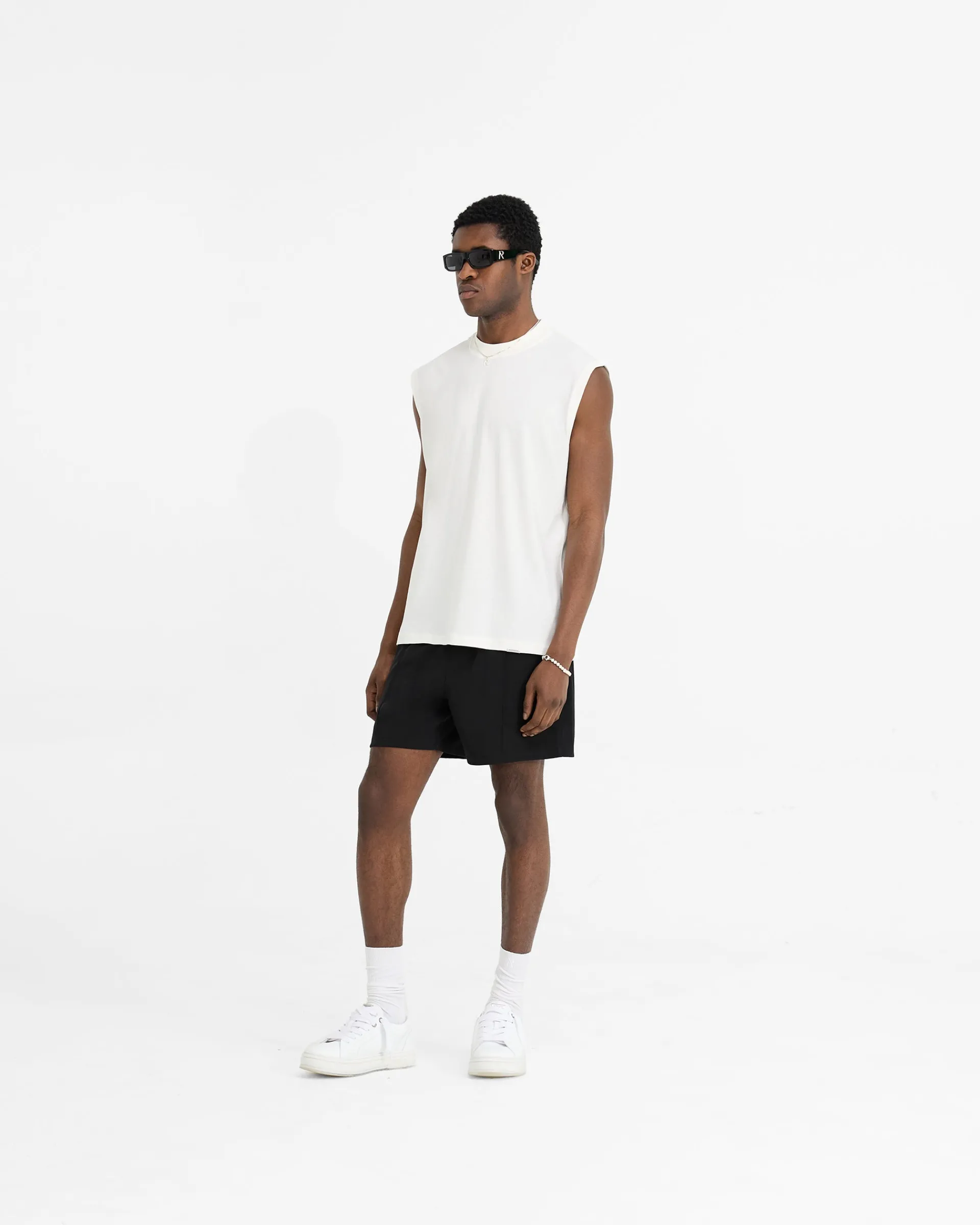 Represent Initial Boxy Tank - Flat White> T-Shirts