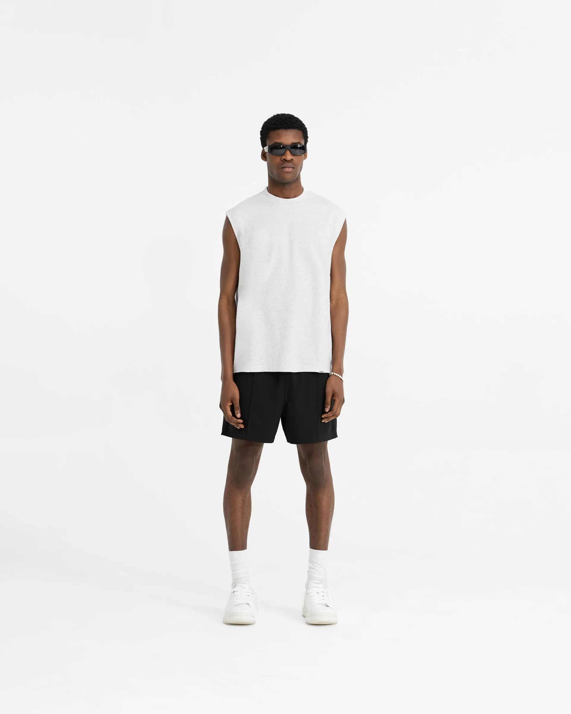 Represent Initial Boxy Tank - Ice Grey Marl> T-Shirts