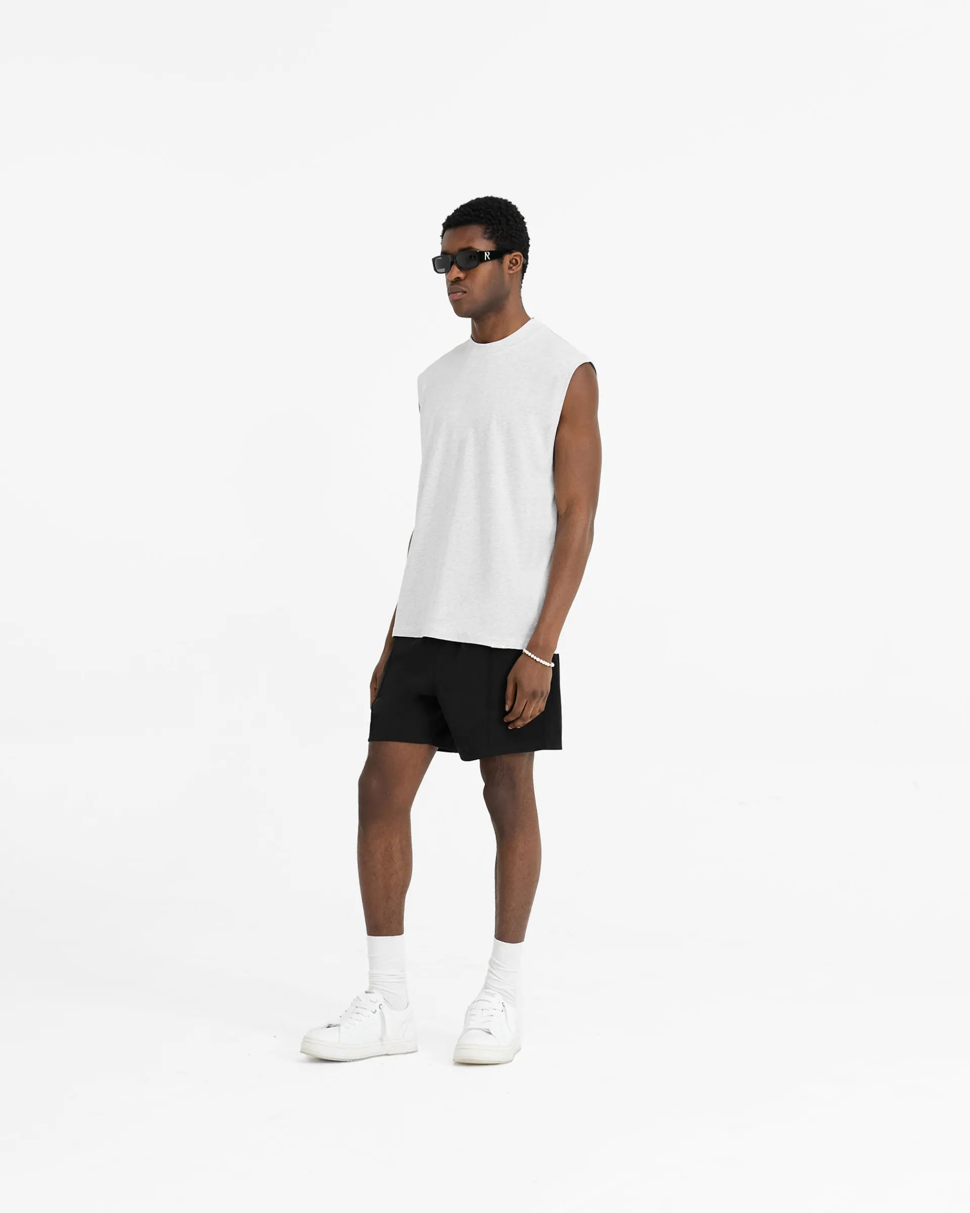 Represent Initial Boxy Tank - Ice Grey Marl> T-Shirts