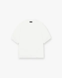 Represent Initial Boxy T-Shirt - Flat White> T-Shirts