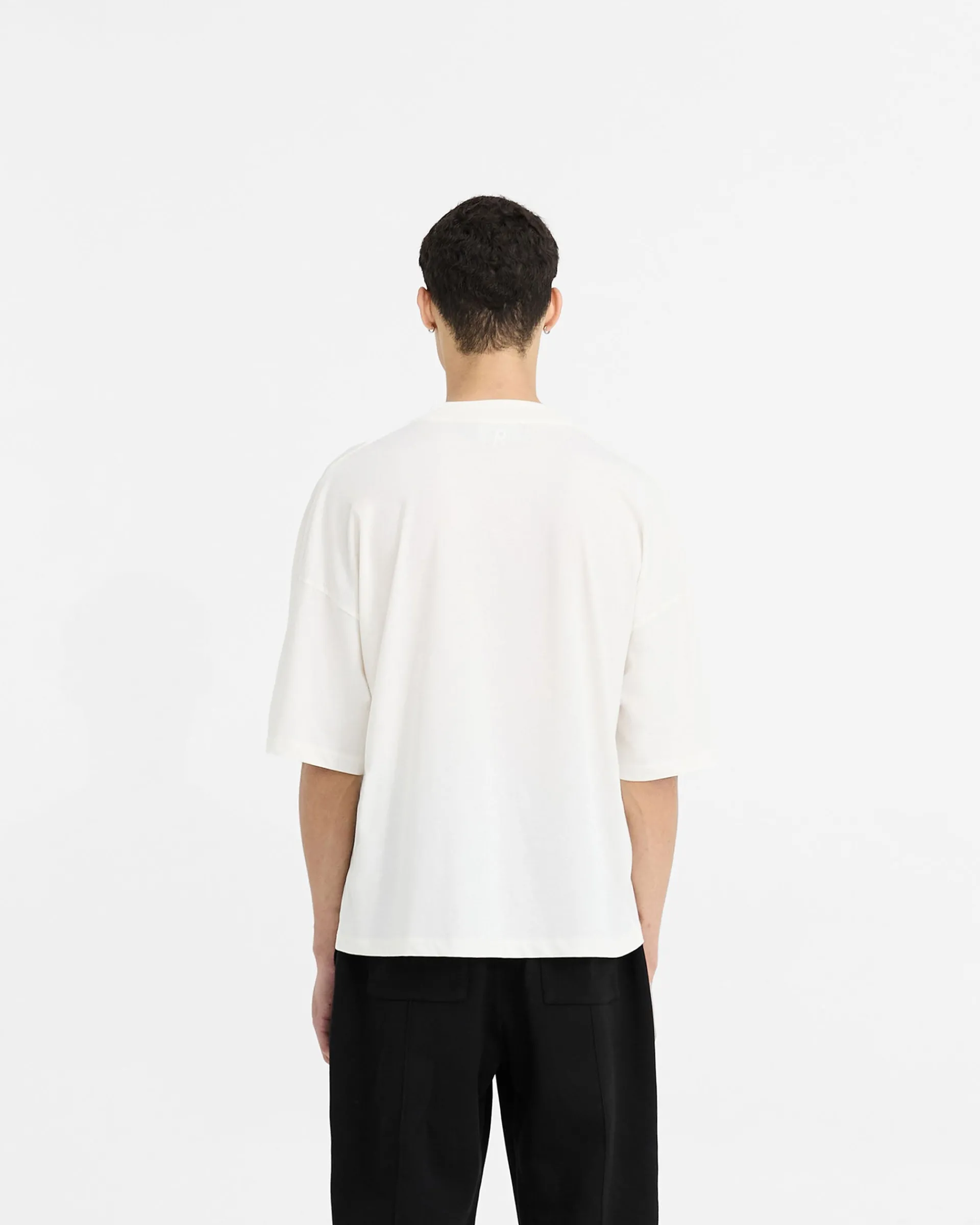 Represent Initial Boxy T-Shirt - Flat White> T-Shirts