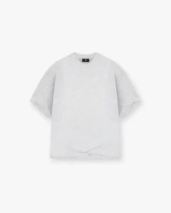 Represent Initial Boxy T-Shirt - Ice Grey Marl> T-Shirts