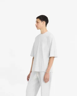 Represent Initial Boxy T-Shirt - Ice Grey Marl> T-Shirts