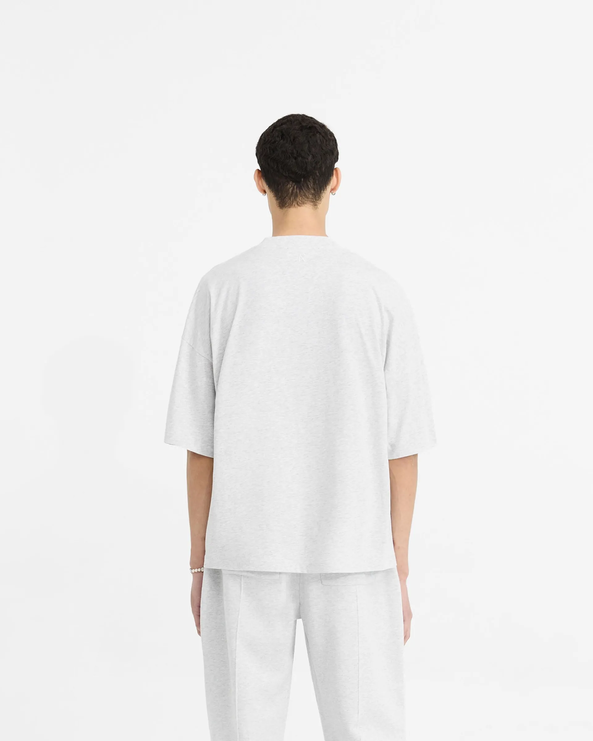 Represent Initial Boxy T-Shirt - Ice Grey Marl> T-Shirts