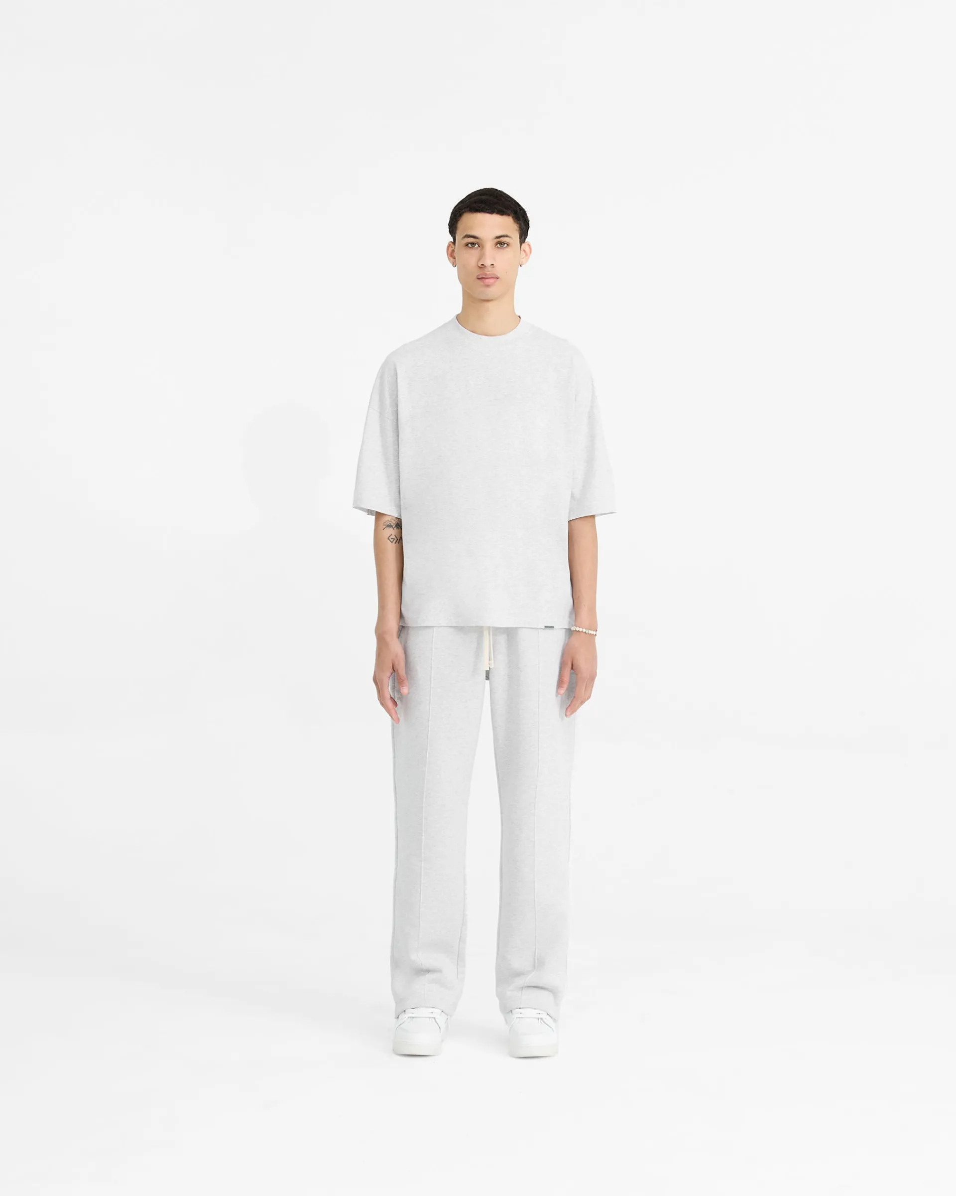 Represent Initial Boxy T-Shirt - Ice Grey Marl> T-Shirts