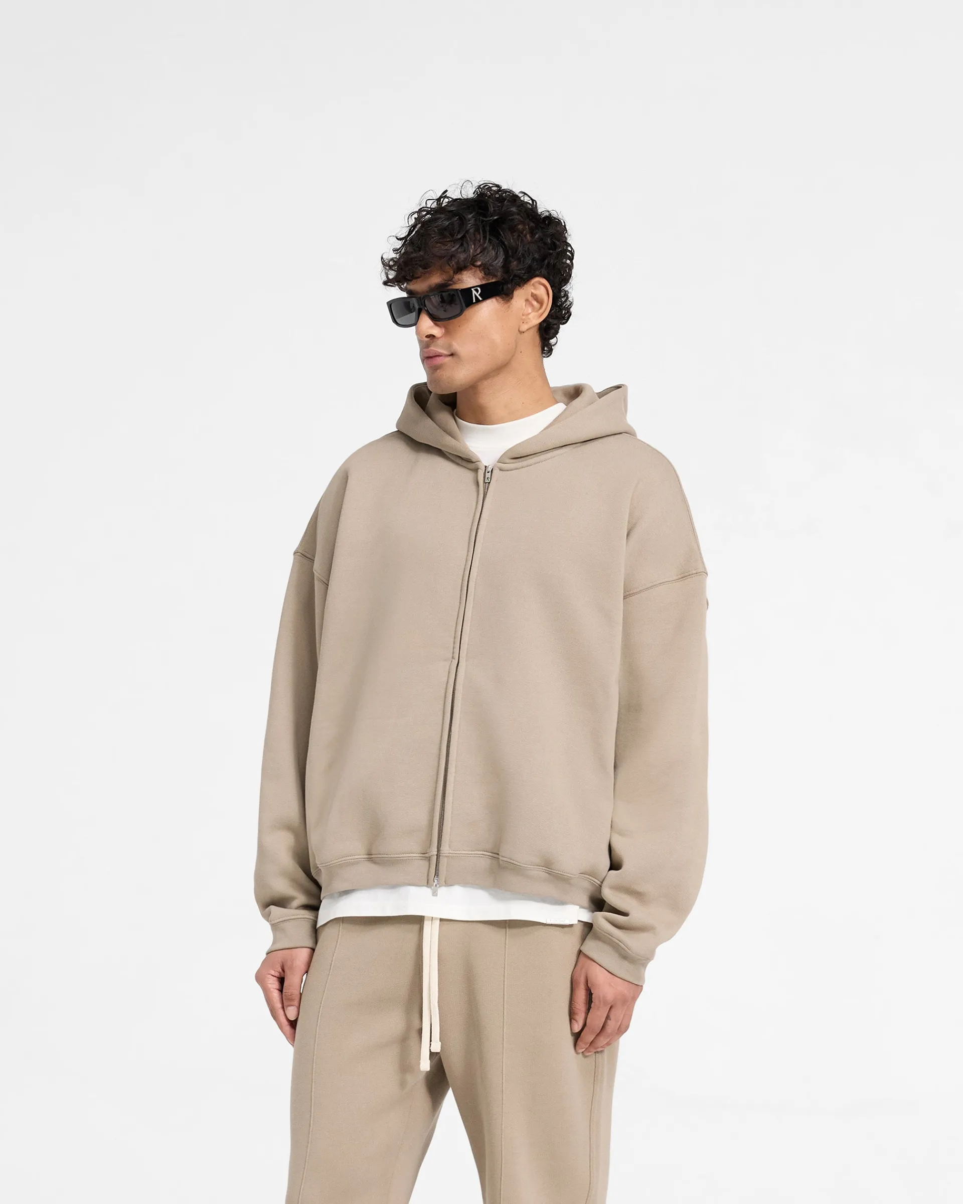 Represent Initial Boxy Zip Through Hoodie -> Hoodies