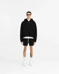 Represent Initial Boxy Zip Through Hoodie -><noscript><img width=