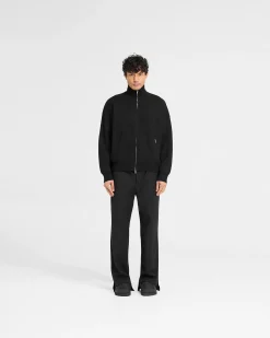 Represent Initial Knitted Track Jacket - Jet Black><noscript><img width=