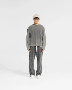 Represent Initial Long Sleeve Open Cuff T-Shirt - Vintage Grey><noscript><img width=