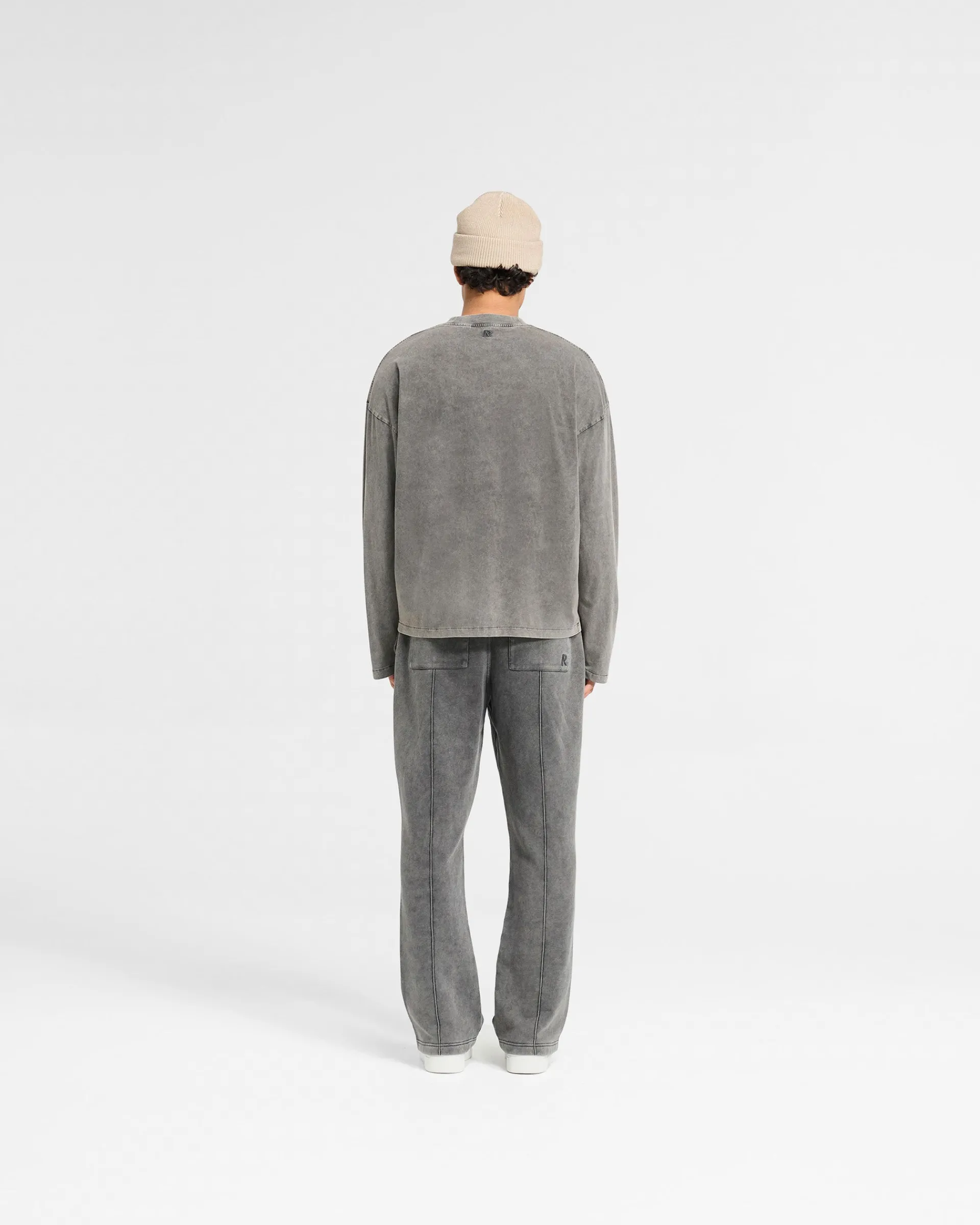 Represent Initial Long Sleeve Open Cuff T-Shirt - Vintage Grey> T-Shirts