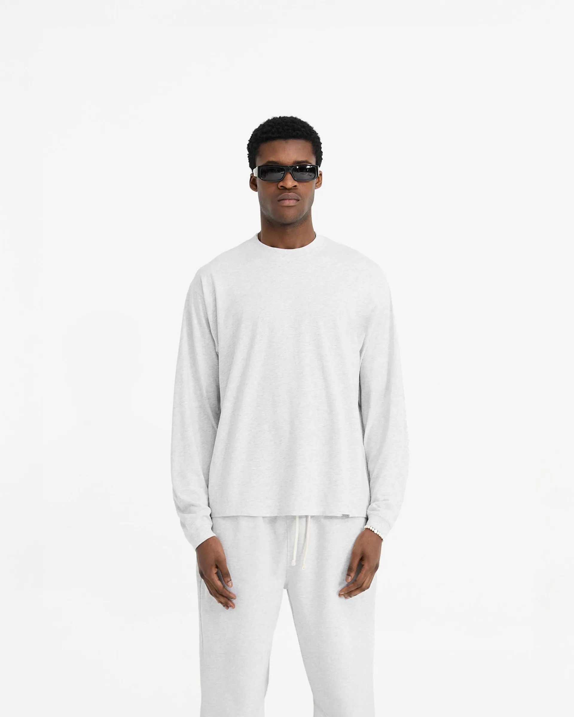 Represent Initial Long Sleeve T-Shirt - Ice Grey Marl> T-Shirts