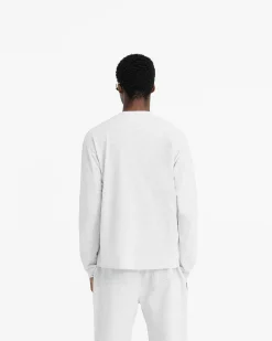 Represent Initial Long Sleeve T-Shirt - Ice Grey Marl><noscript><img width=