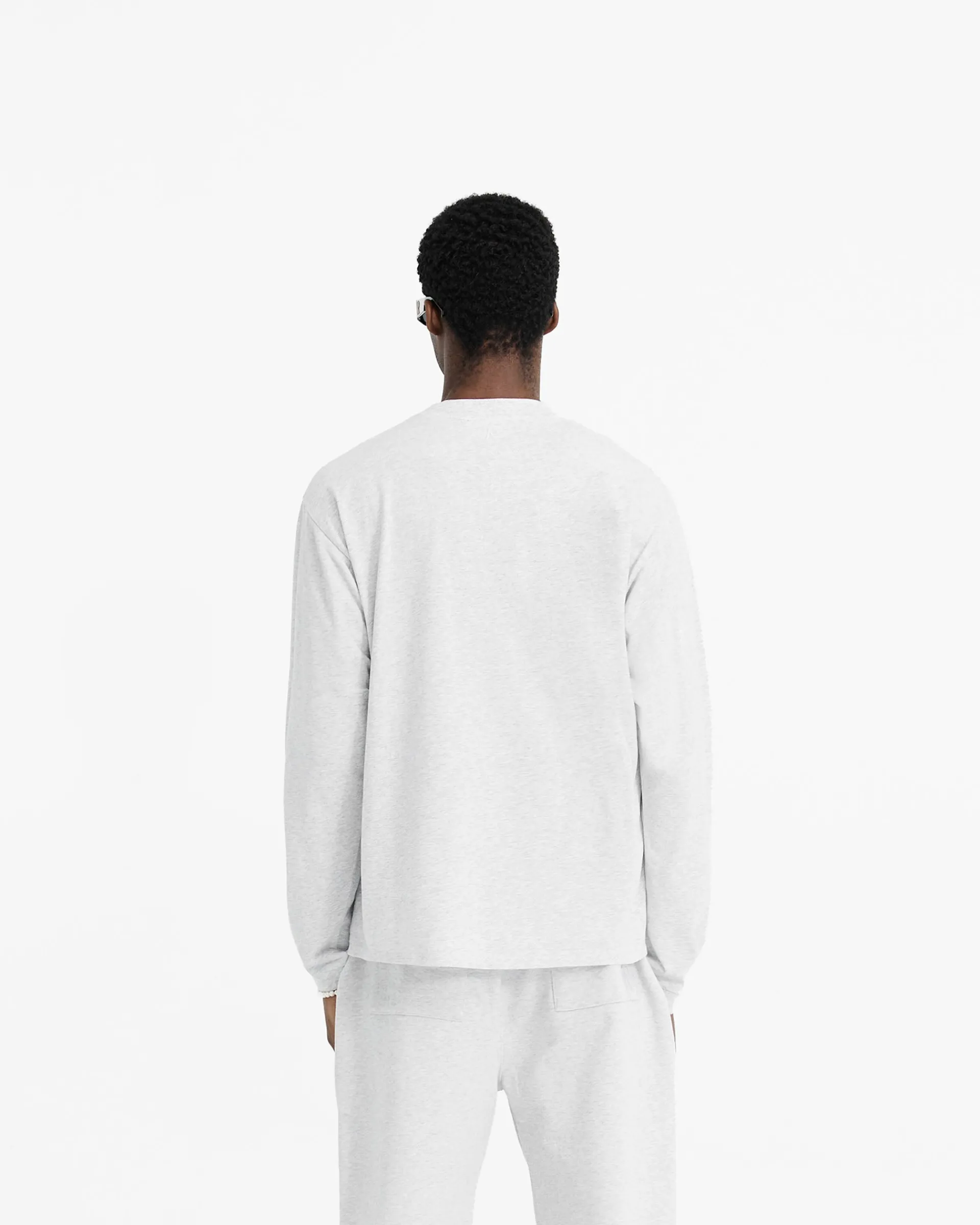 Represent Initial Long Sleeve T-Shirt - Ice Grey Marl> T-Shirts