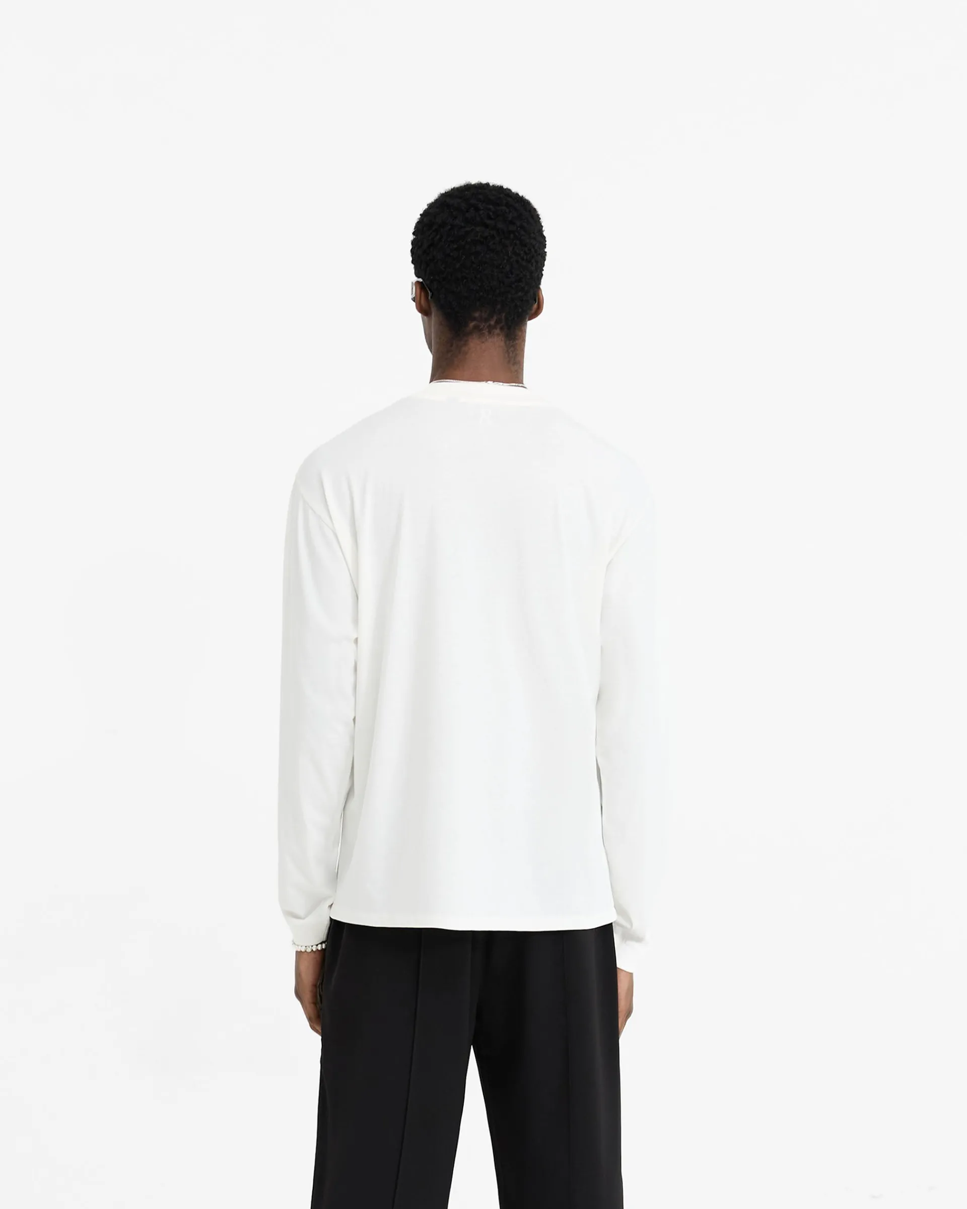 Represent Initial Long Sleeve T-Shirt - Flat White> T-Shirts