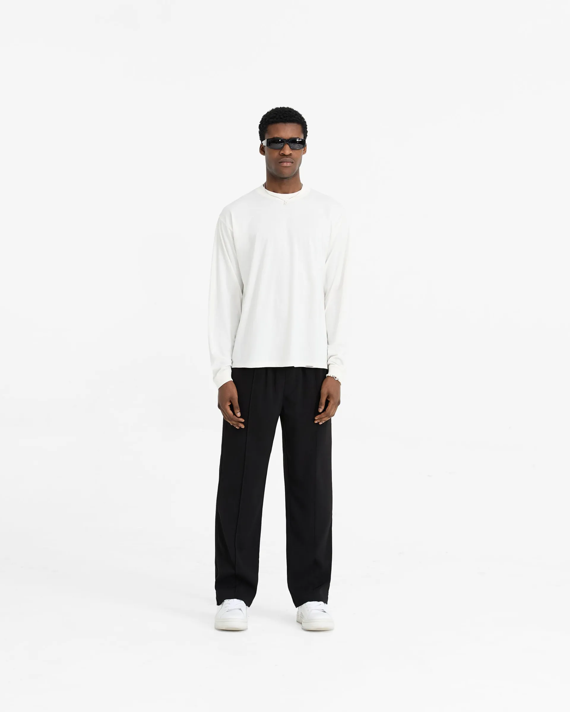 Represent Initial Long Sleeve T-Shirt - Flat White> T-Shirts