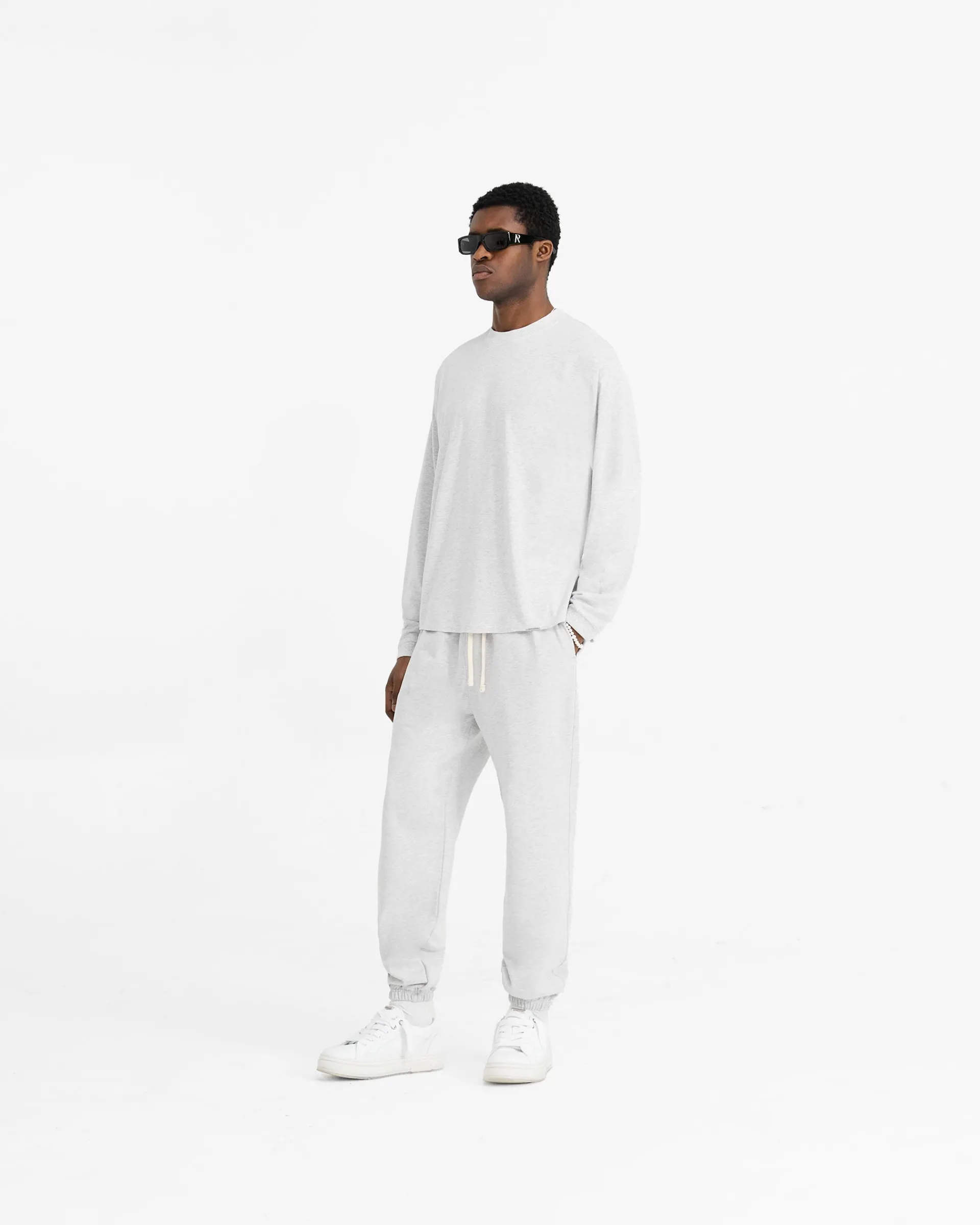 Represent Initial Long Sleeve T-Shirt - Ice Grey Marl> T-Shirts