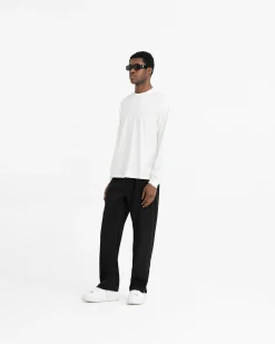 Represent Initial Long Sleeve T-Shirt - Flat White><noscript><img width=