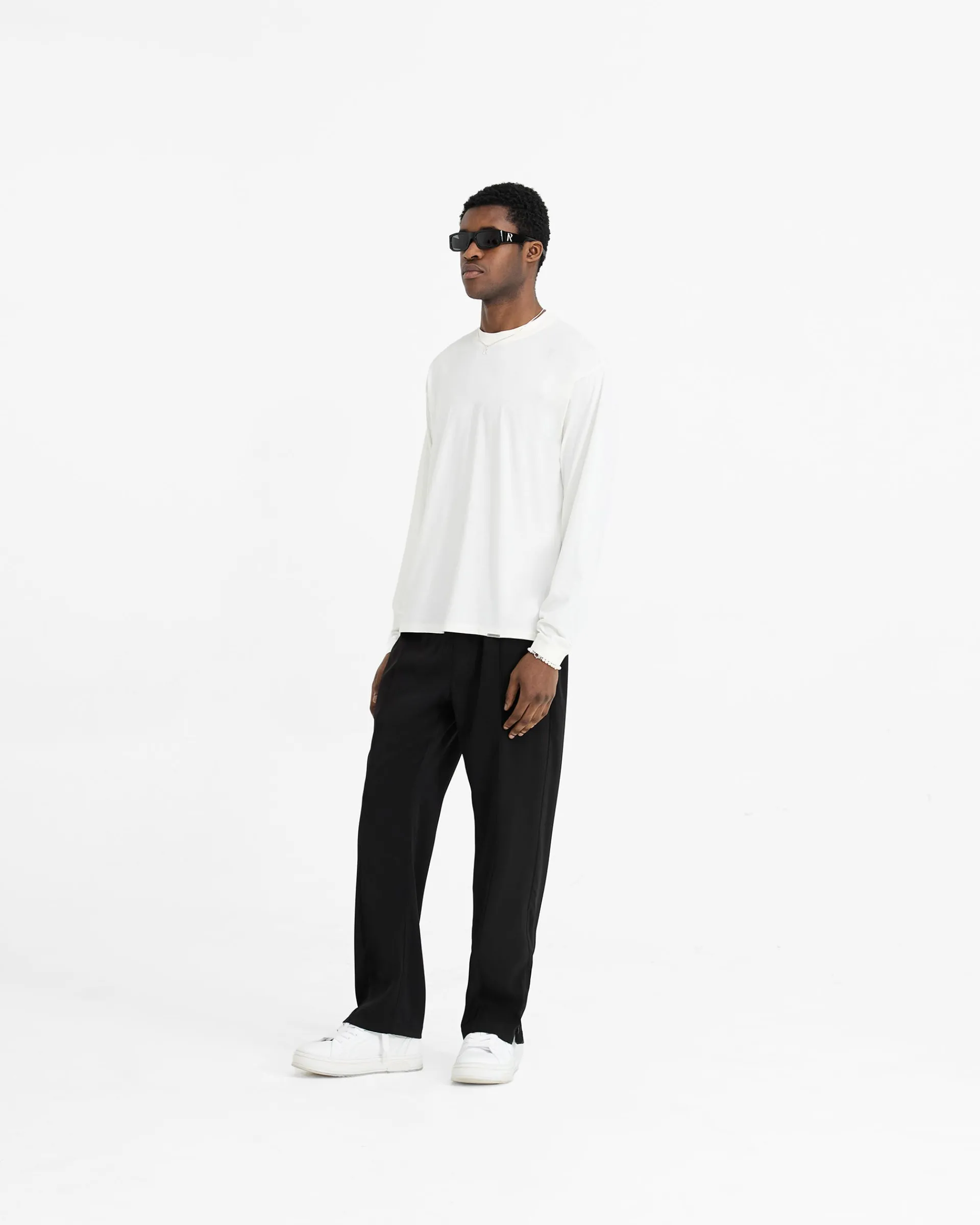 Represent Initial Long Sleeve T-Shirt - Flat White> T-Shirts