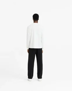 Represent Initial Long Sleeve T-Shirt - Flat White><noscript><img width=