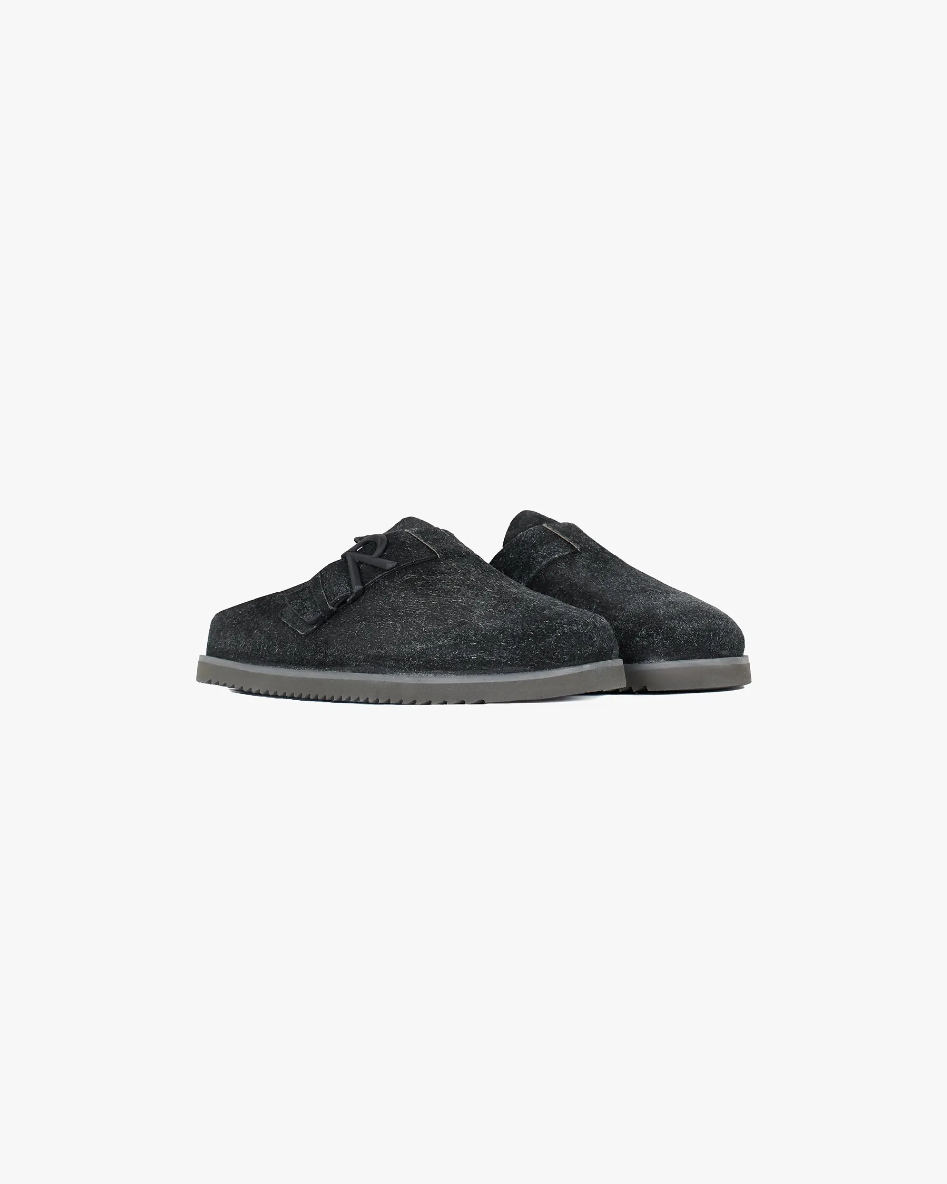 Represent Initial Mule Fleck Hairy Suede - Off Black> Mules