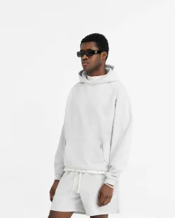 Represent Initial Oversized Hoodie - Ice Grey Marl> Hoodies