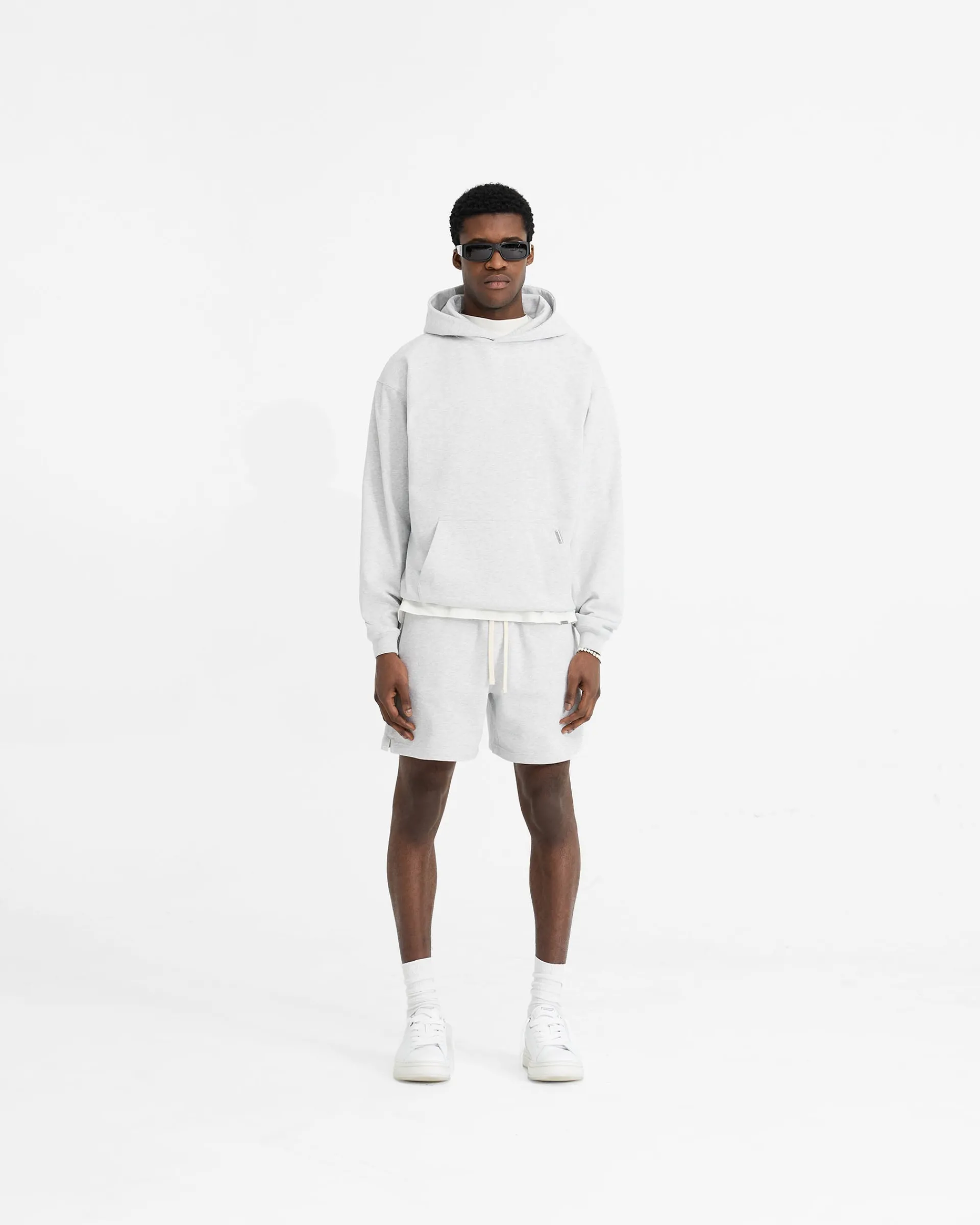 Represent Initial Oversized Hoodie - Ice Grey Marl> Hoodies