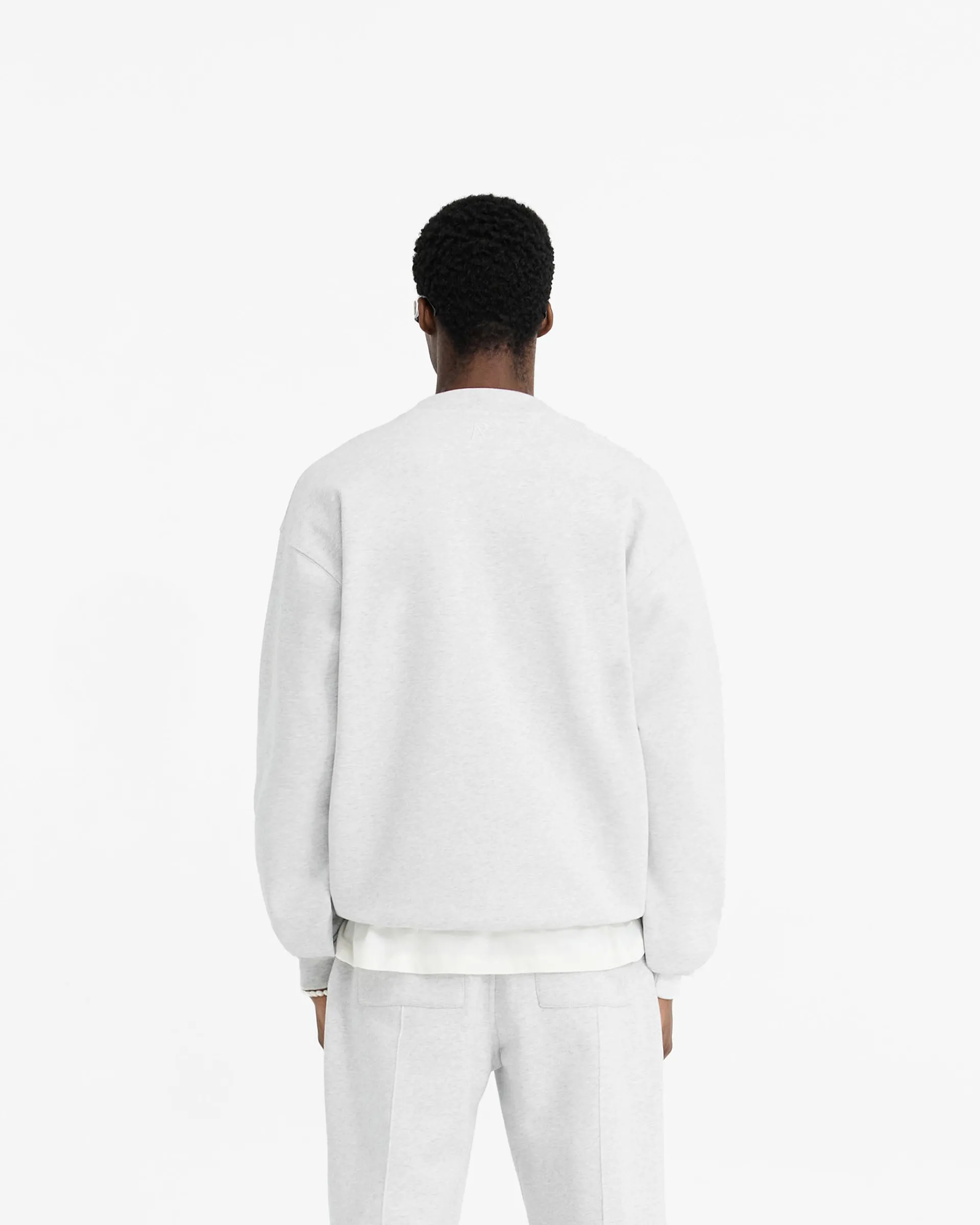 Represent Initial Oversized Sweater - Ice Grey Marl> Sweaters