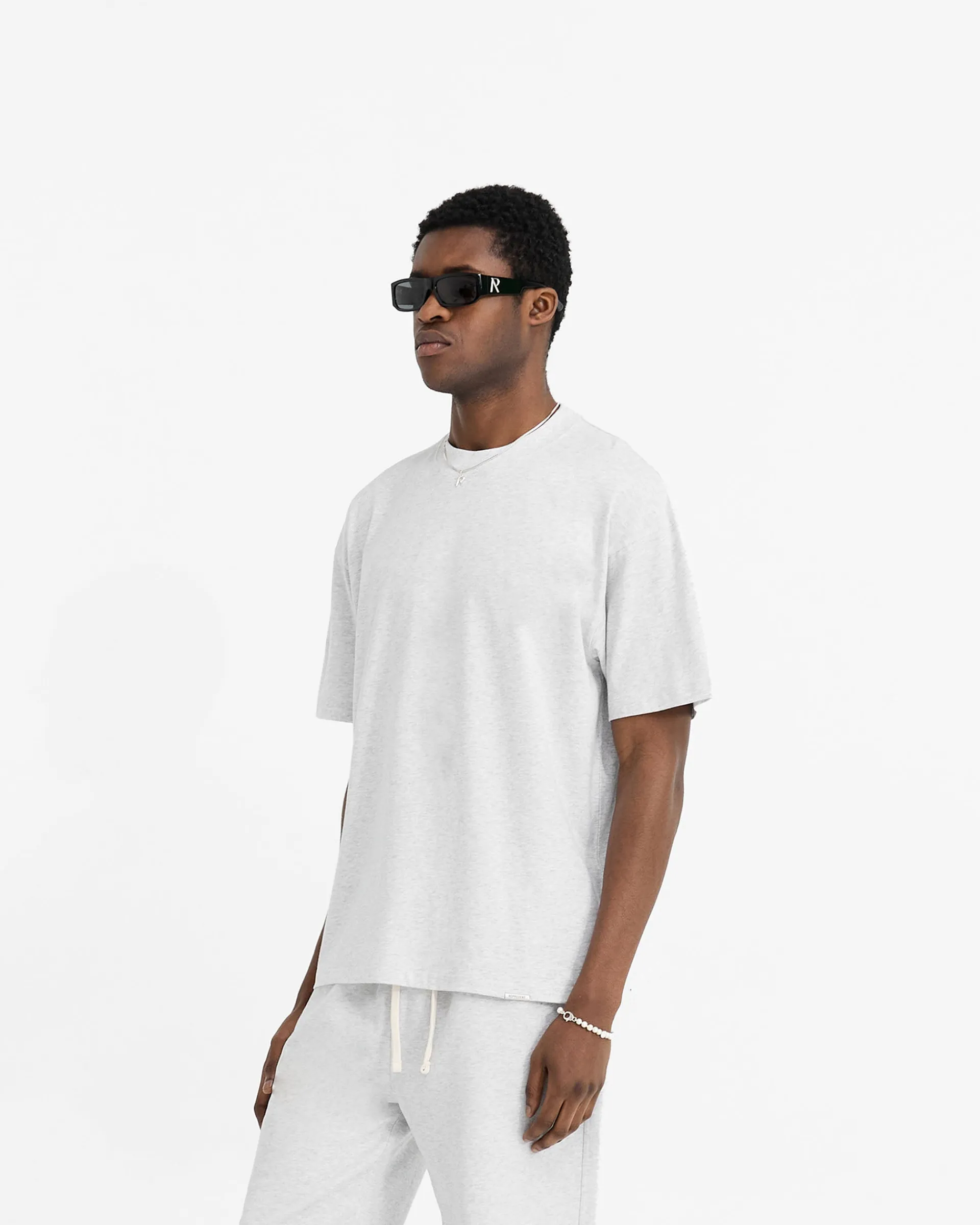 Represent Initial Oversized T-Shirt - Ice Grey Marl> T-Shirts