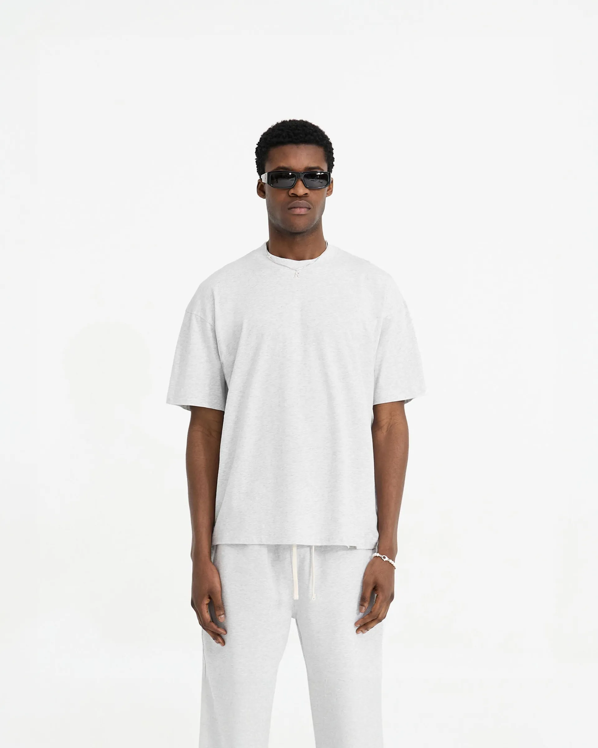 Represent Initial Oversized T-Shirt - Ice Grey Marl> T-Shirts