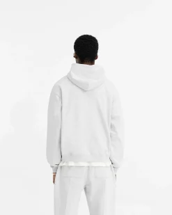 Represent Initial Oversized Zip Hoodie - Ice Grey Marl><noscript><img width=