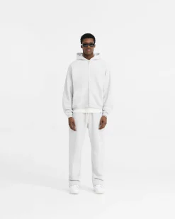 Represent Initial Oversized Zip Hoodie - Ice Grey Marl><noscript><img width=