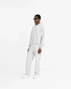 Represent Initial Oversized Zip Hoodie - Ice Grey Marl><noscript><img width=