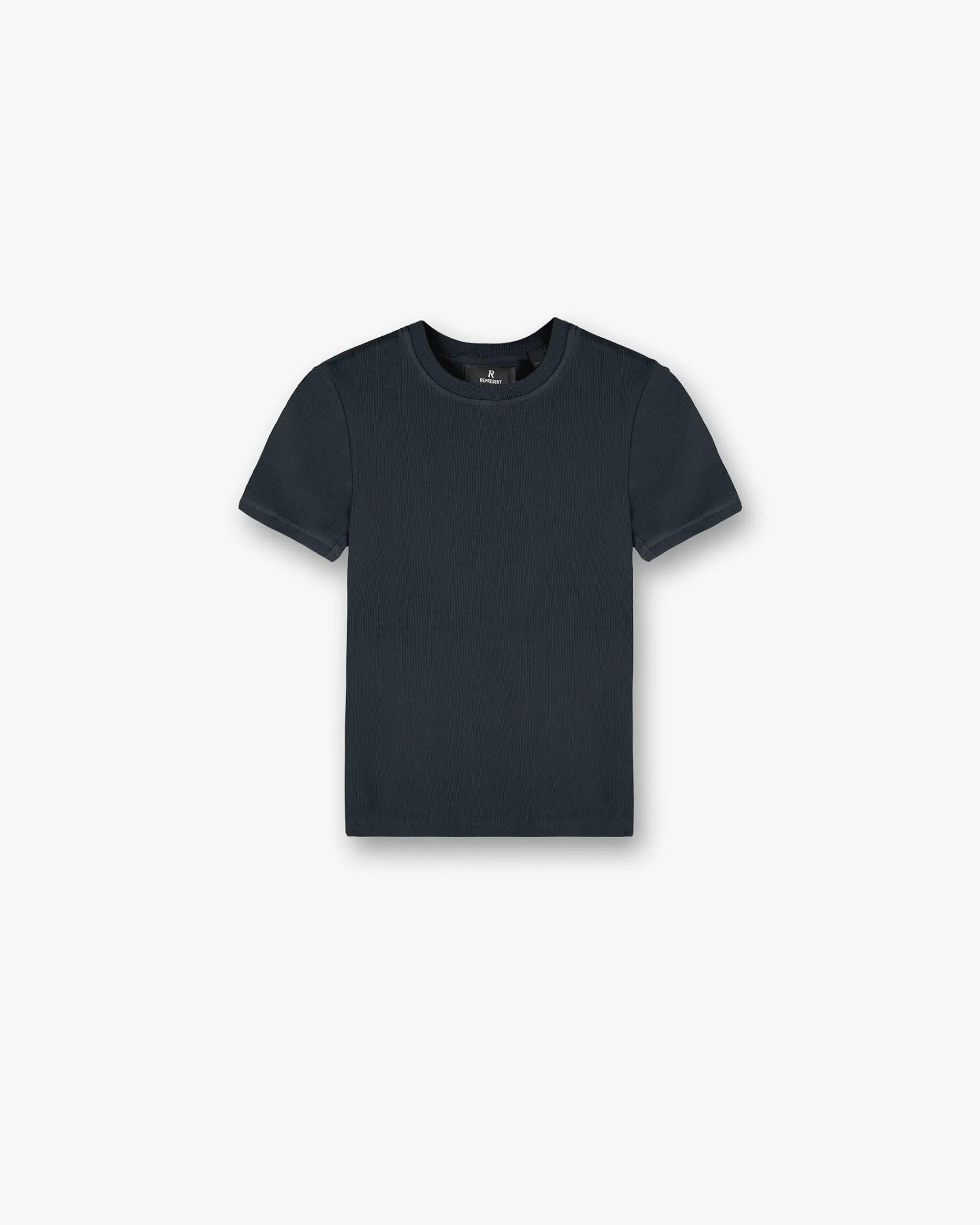Represent Initial Rib Baby T-Shirt - Washed Black> Tops/T-Shirts
