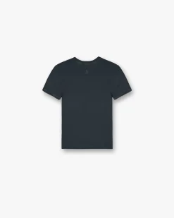 Represent Initial Rib Baby T-Shirt - Washed Black> Tops/T-Shirts
