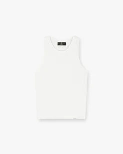 Represent Initial Rib Vest - Flat White> Vests | T-Shirts