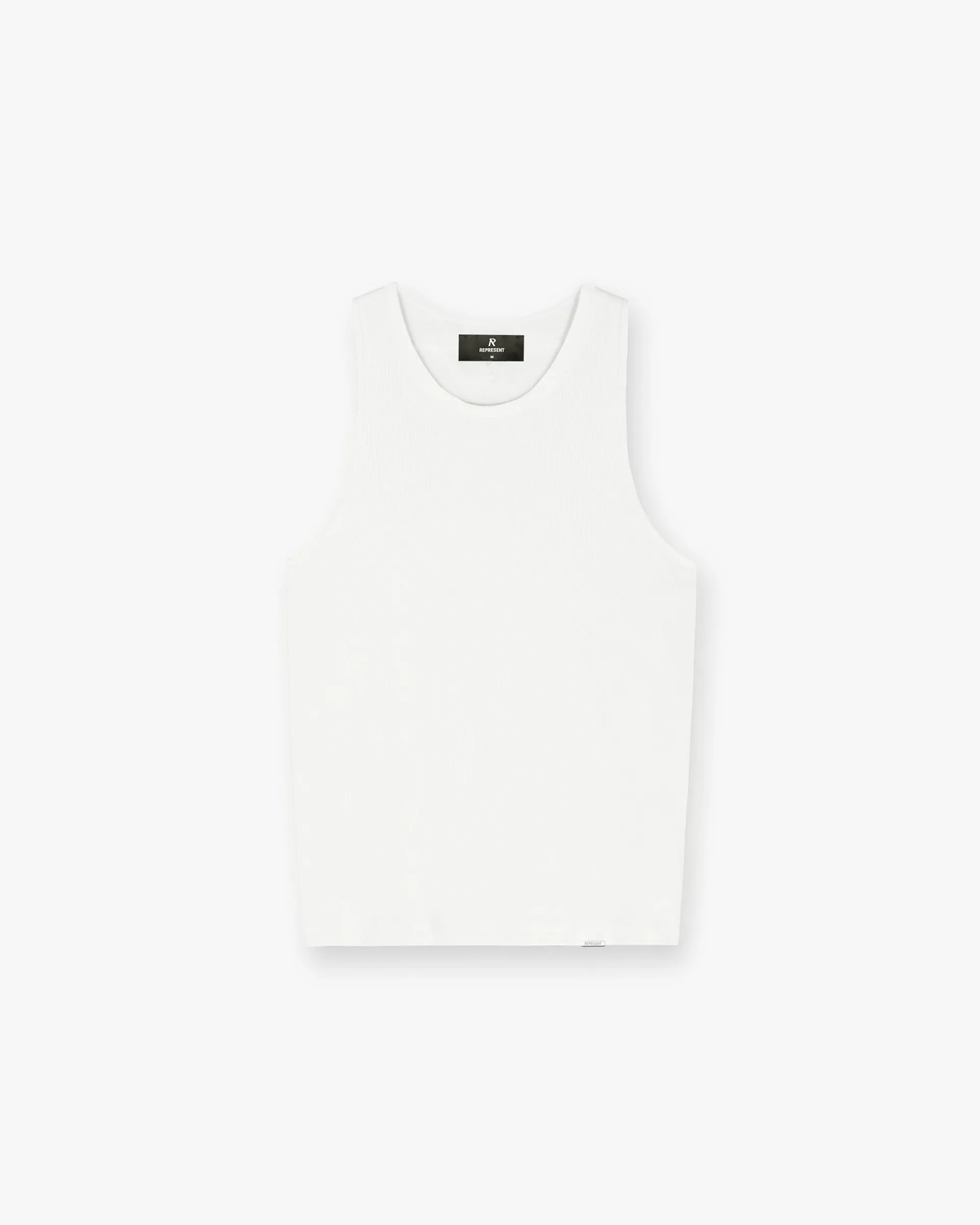 Represent Initial Rib Vest - Flat White> Vests | T-Shirts