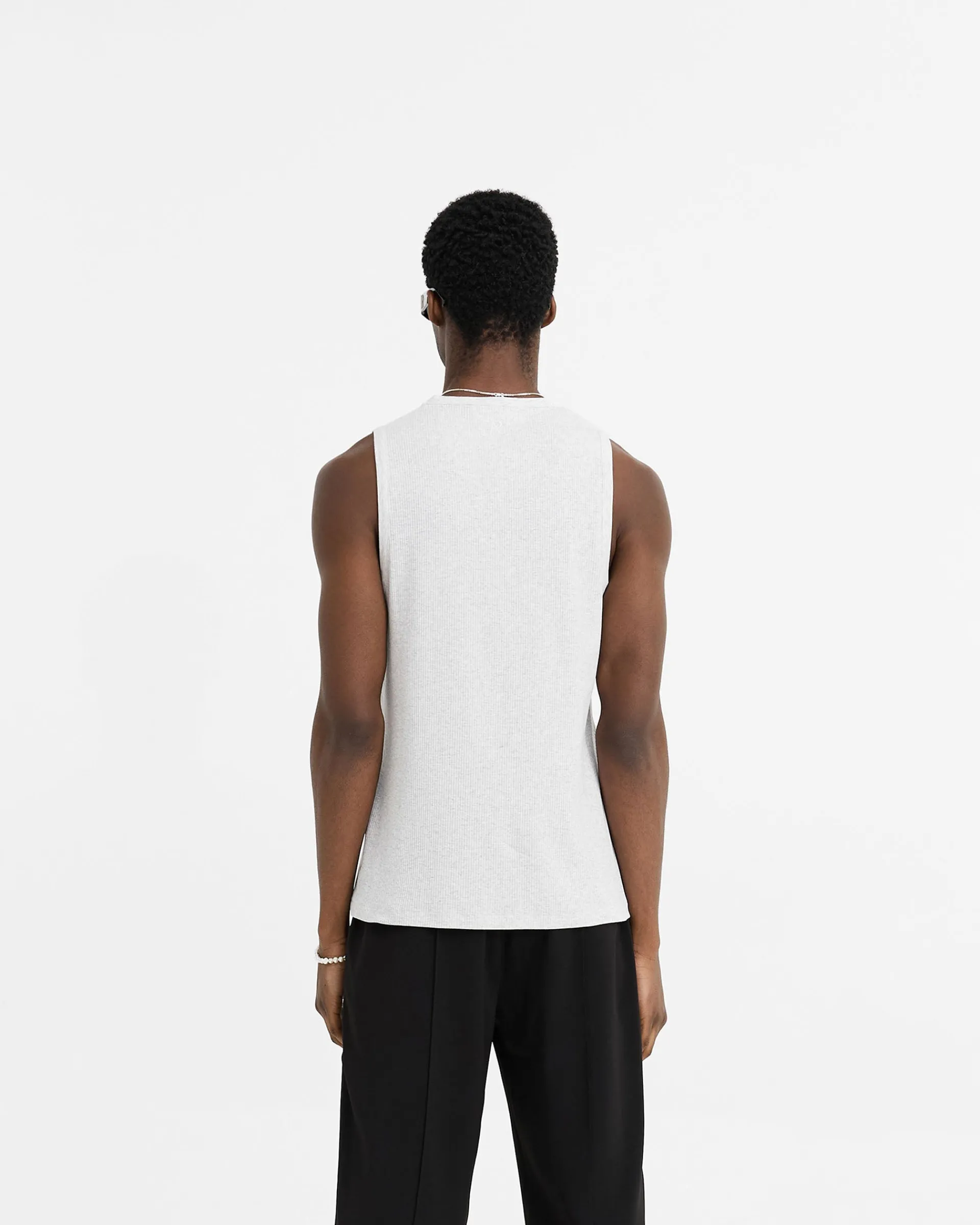 Represent Initial Rib Vest - Ice Grey Marl> Vests | T-Shirts