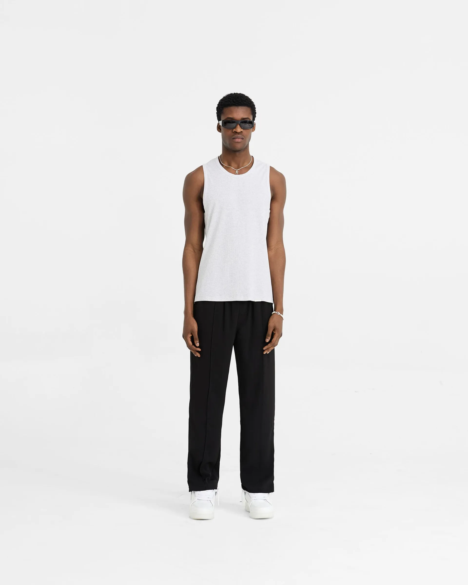 Represent Initial Rib Vest - Ice Grey Marl> Vests | T-Shirts