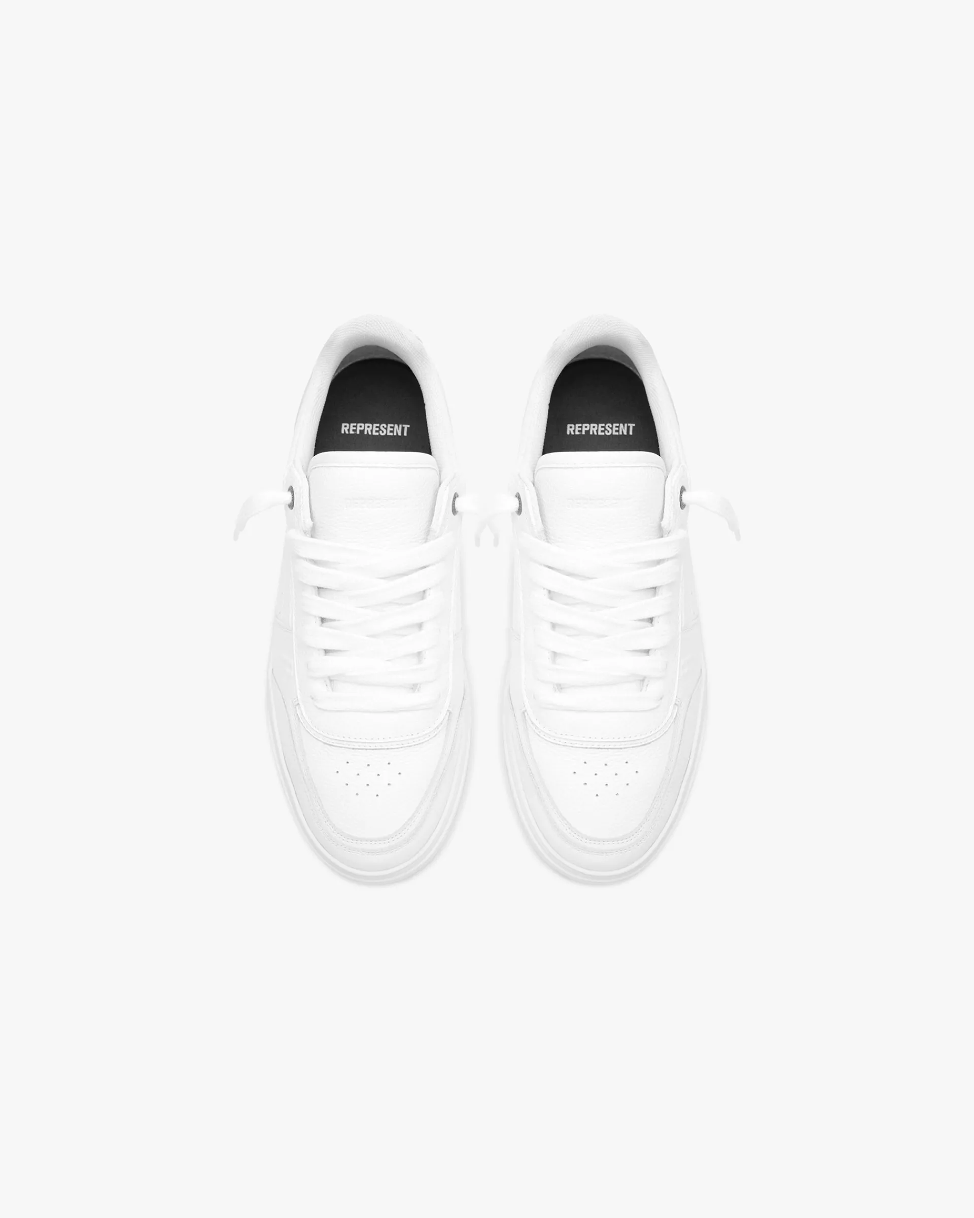 Represent Initial Sneaker - Leather - Flat White> Initial